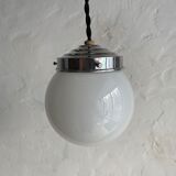 Lot 2 opaline hanging lamps