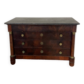 Commode Empire plateau en marbre