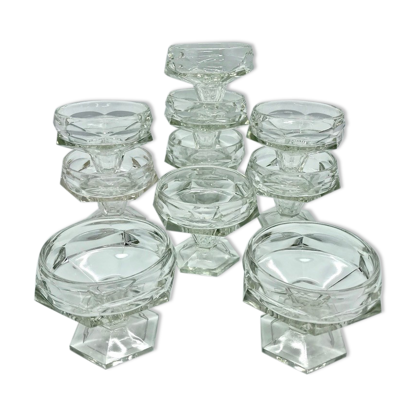 Art Deco champagne glasses