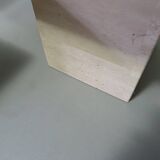 Set of 3 travertine side / coffee tables /  60 x 60 x 40 cm /  50 x 50 x 35 cm / 40 x 40 x 30 cm