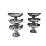 Guy Degrenne stainless steel ice cream bowls 18/10