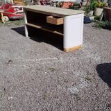 Grey painted fir counter