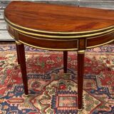 Half moon table in mahogany era Louis XVI XVIII th century