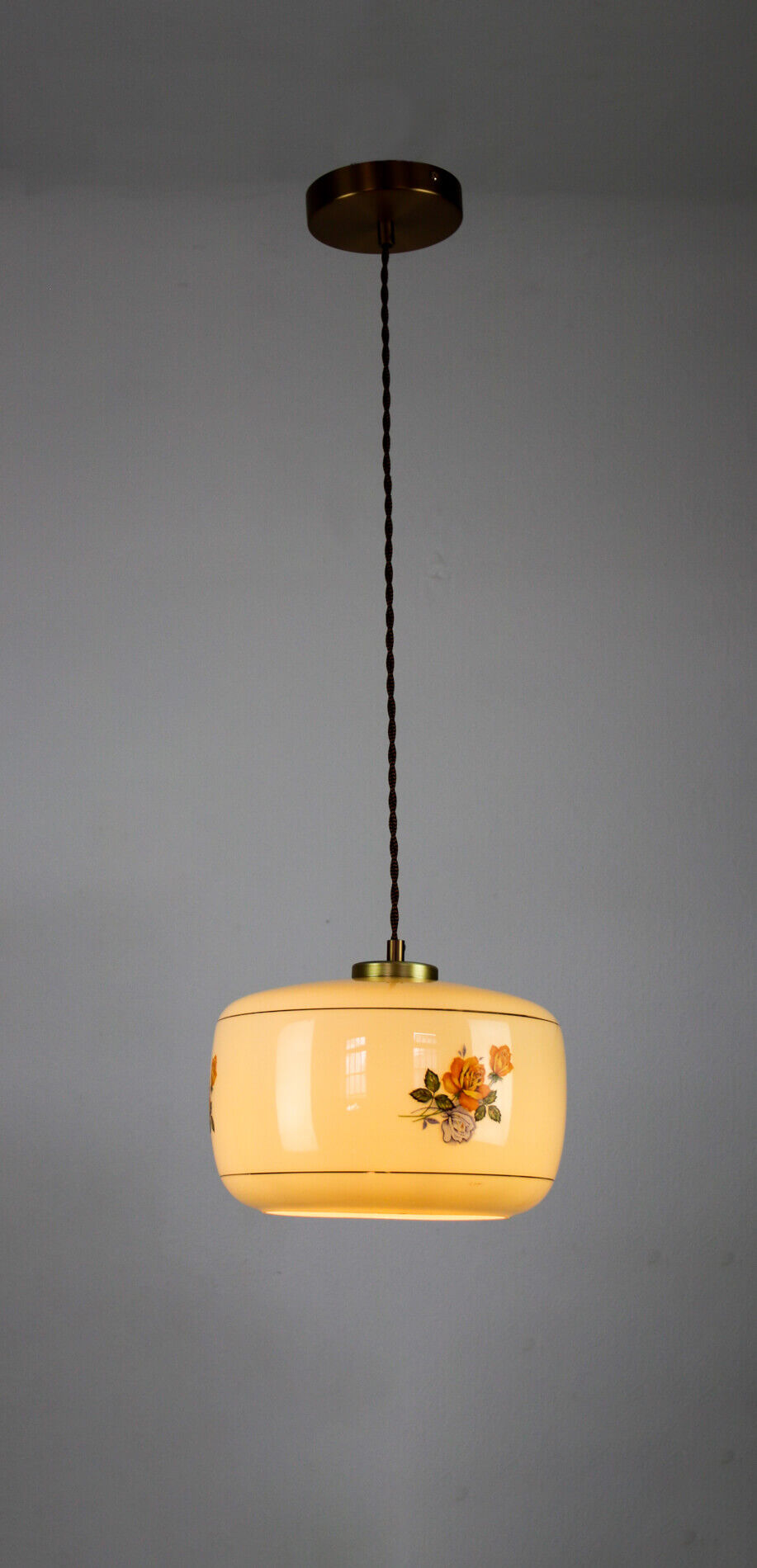 Vintage glass pendant light