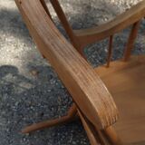 Rocking-chair classique en bois multipli  sixties seventies
