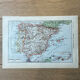 Map of Spain - 20x29cm 1922