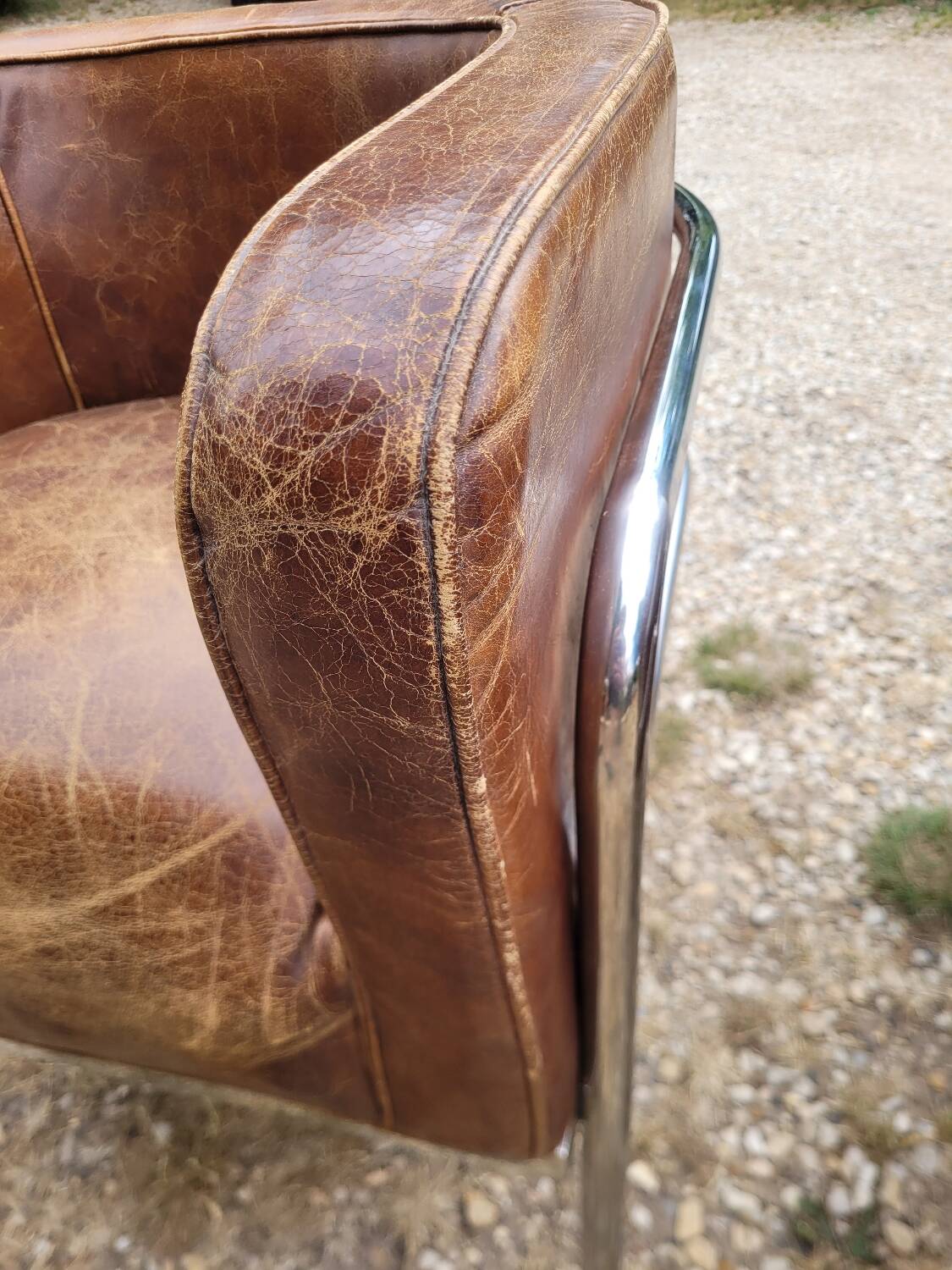 Vintage leather armchairs