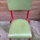 Set of 3 vintage school chairs
