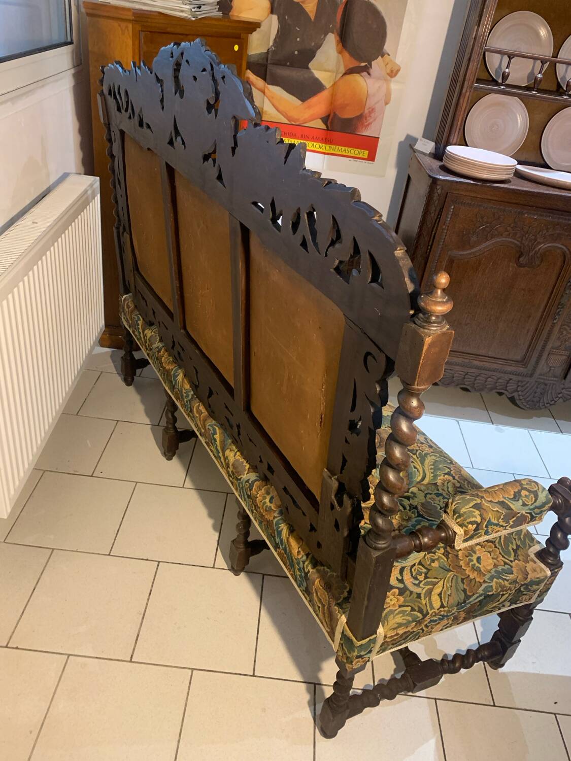 Antique Henri II Twisted Sofa