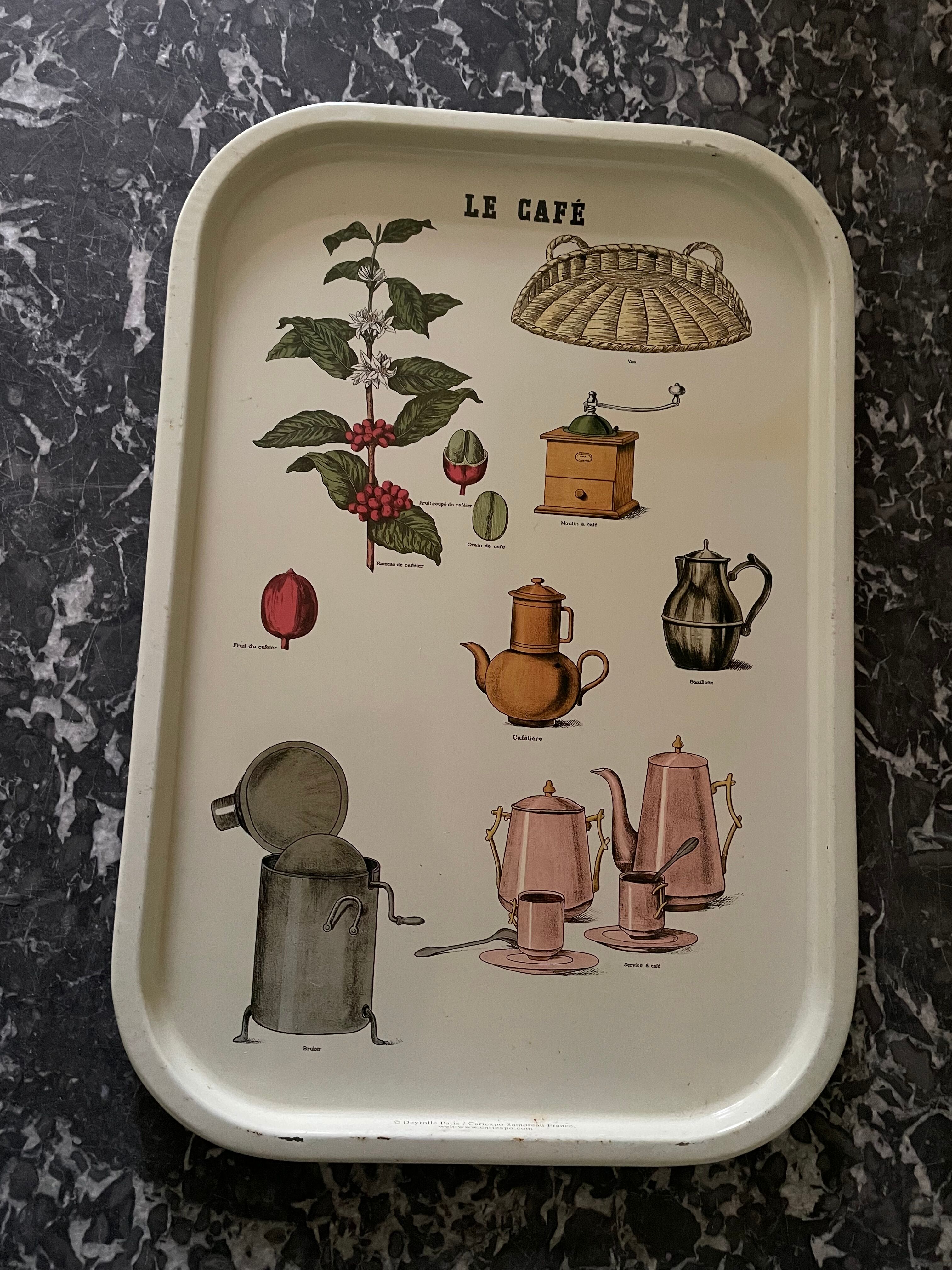 Vintage metal tray