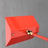 1980s Halogen Red Floor Lamp, Italy