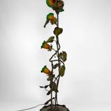 Lampadaire japonisant au Héron de style Art Nouveau,