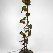 Japanese-style Heron floor lamp, Art Nouveau, France, circa 1900