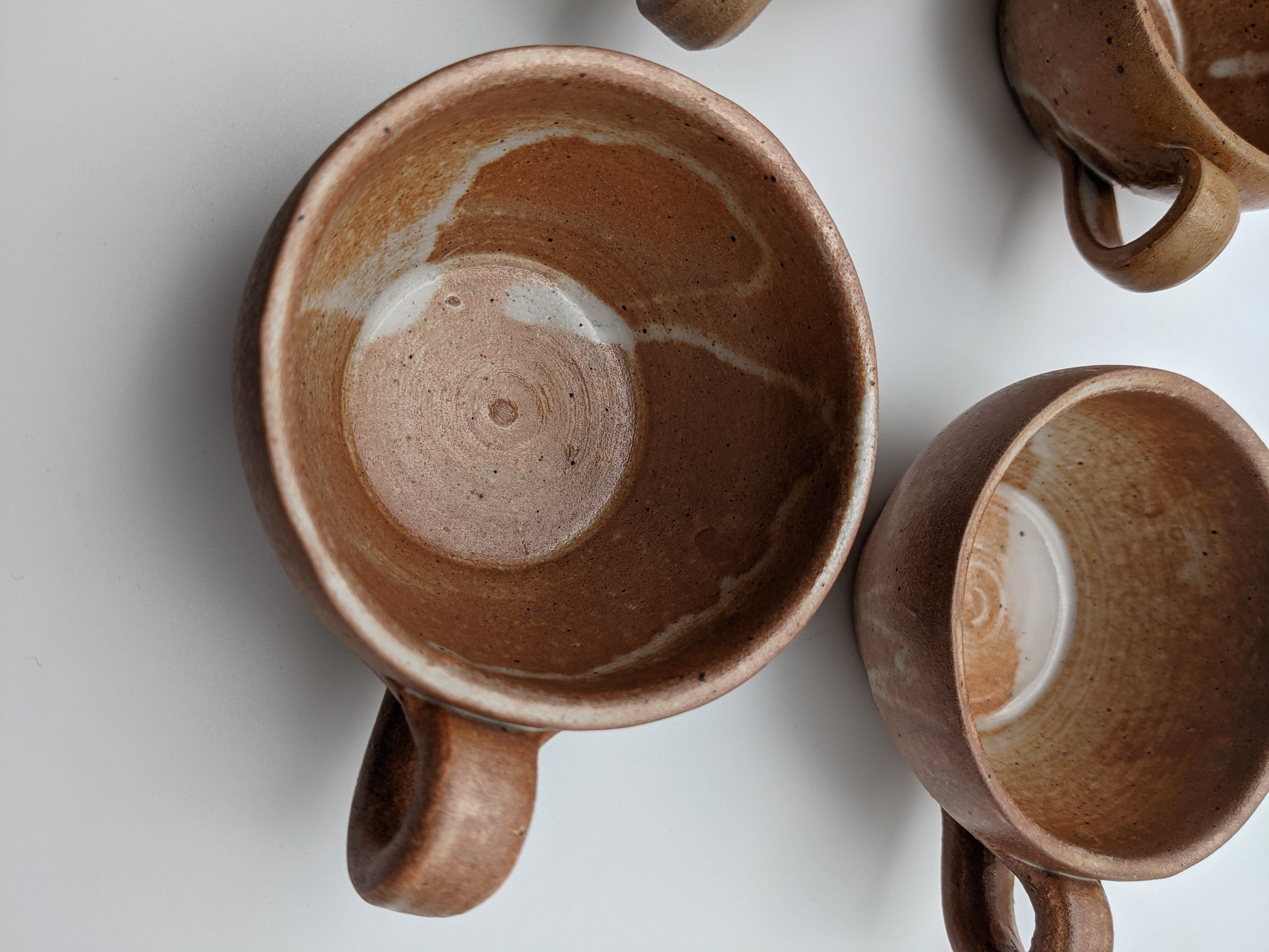 Set of cups and saucers ceramic