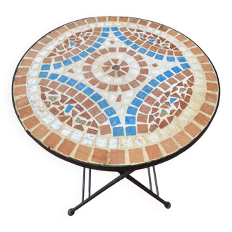 Table base appoint mosaïque