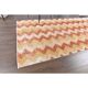 Vintage Chevron Yellow Turkish Hand-Knotted Tribal Runner 111x281