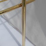 Golden metal side table 60s
