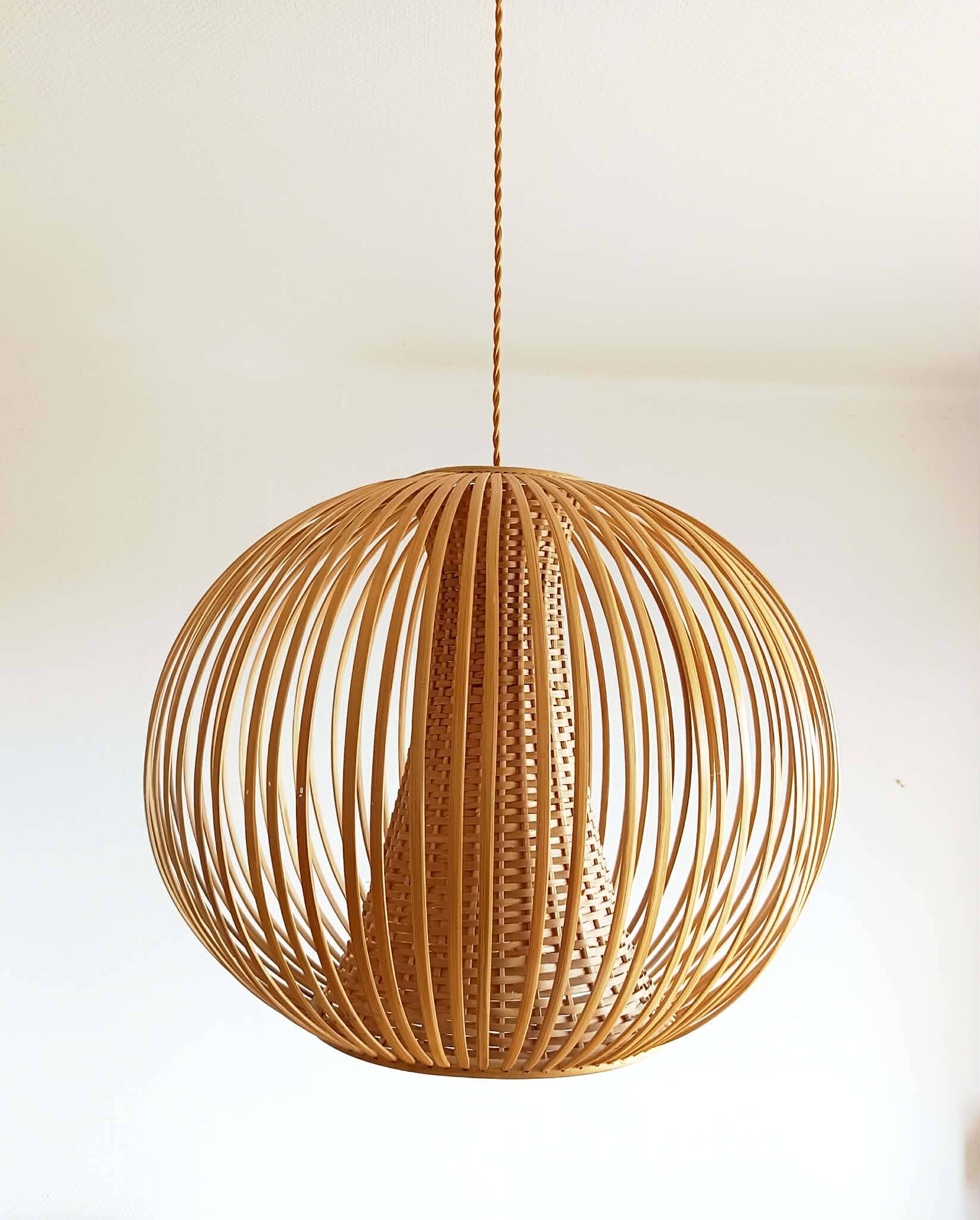 XXL bamboo ball pendant