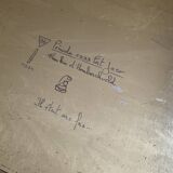 Brass mirror by Frankie d'Homborchveld, unique piece, 60 x 35 cm