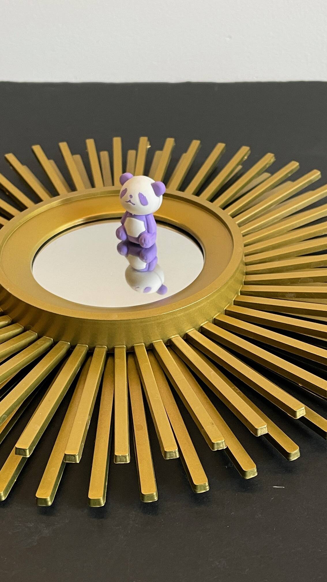 Mirror golden sun vintage style