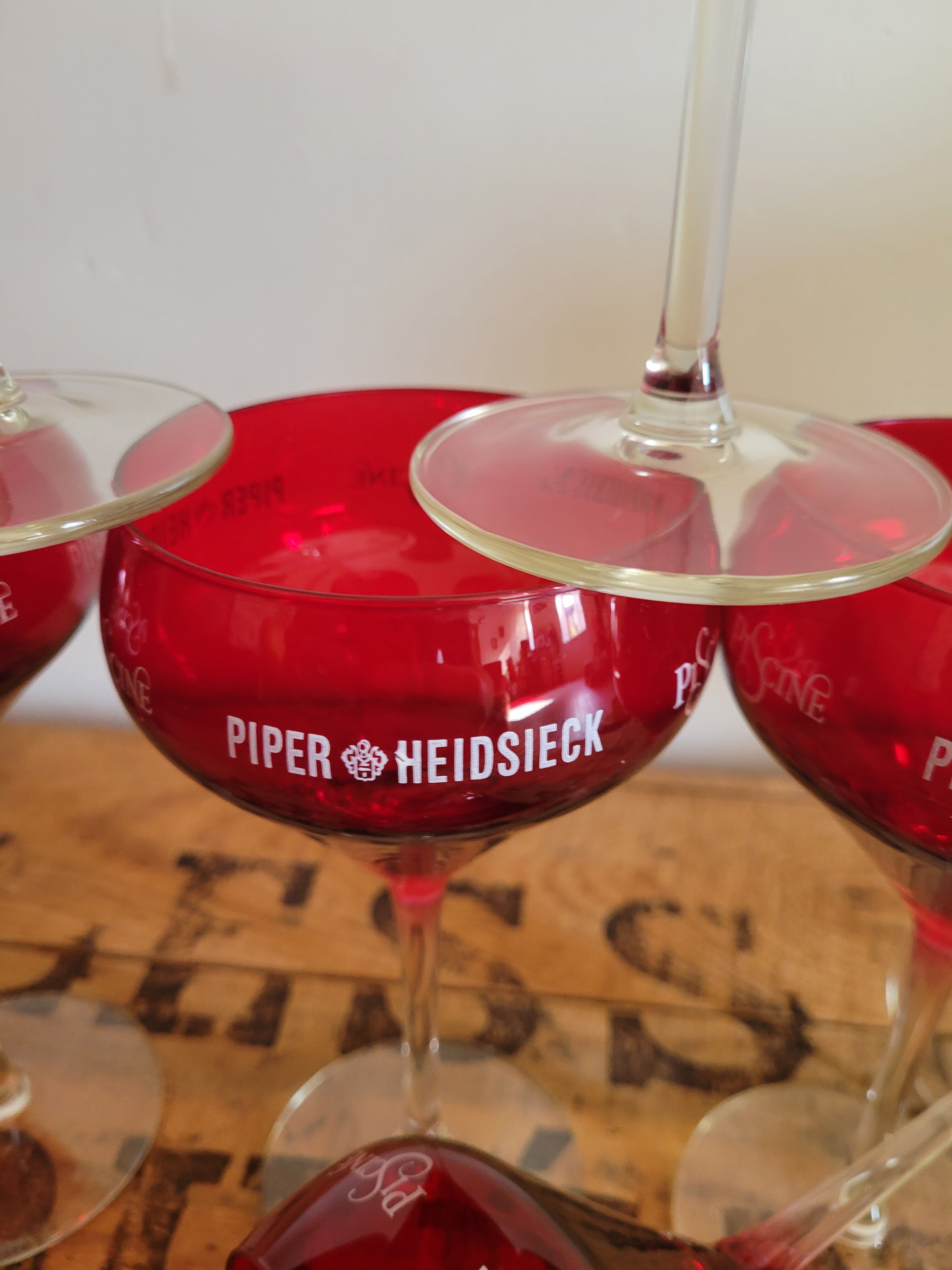 6 cups at Champagne Piper Heidsieck Swimming Pool