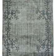 Tapis rustique anatolien des années 1980 158 cm x 270 cm tapis gris fait à la main