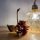 Vintage amber glass globe lamp