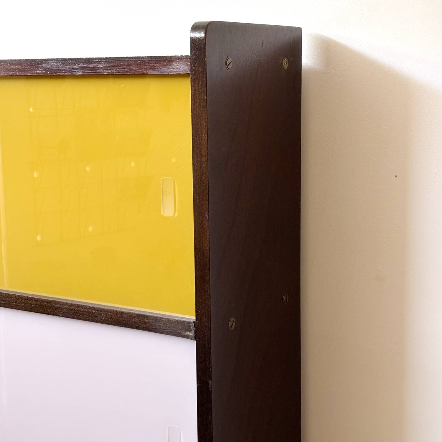 1960s bookcase in multi-colored tinted glass – Modular design