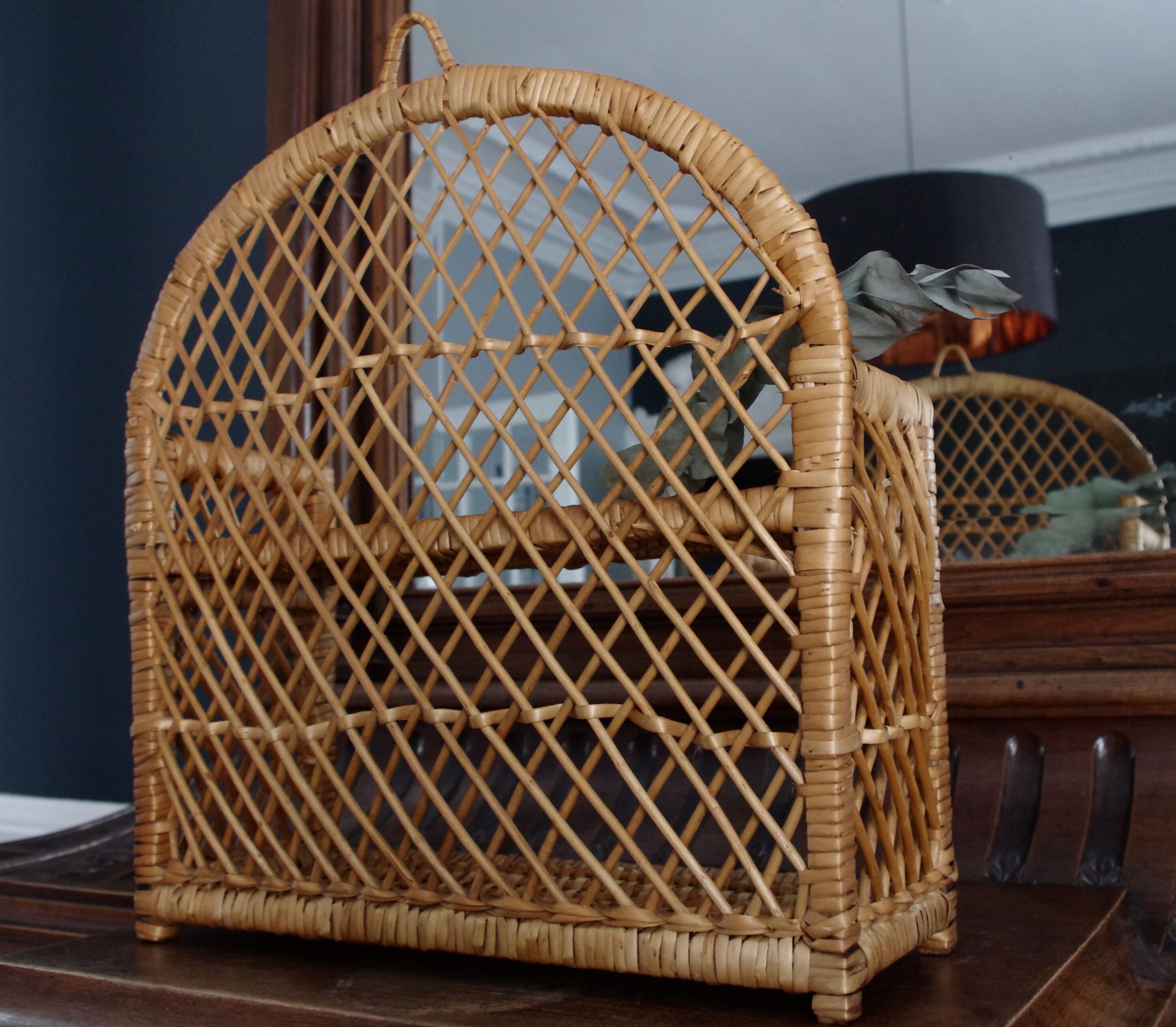 Vintage wicker and rattan