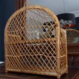 Vintage wicker and rattan