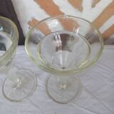 Verres bistrot absinthe anciens