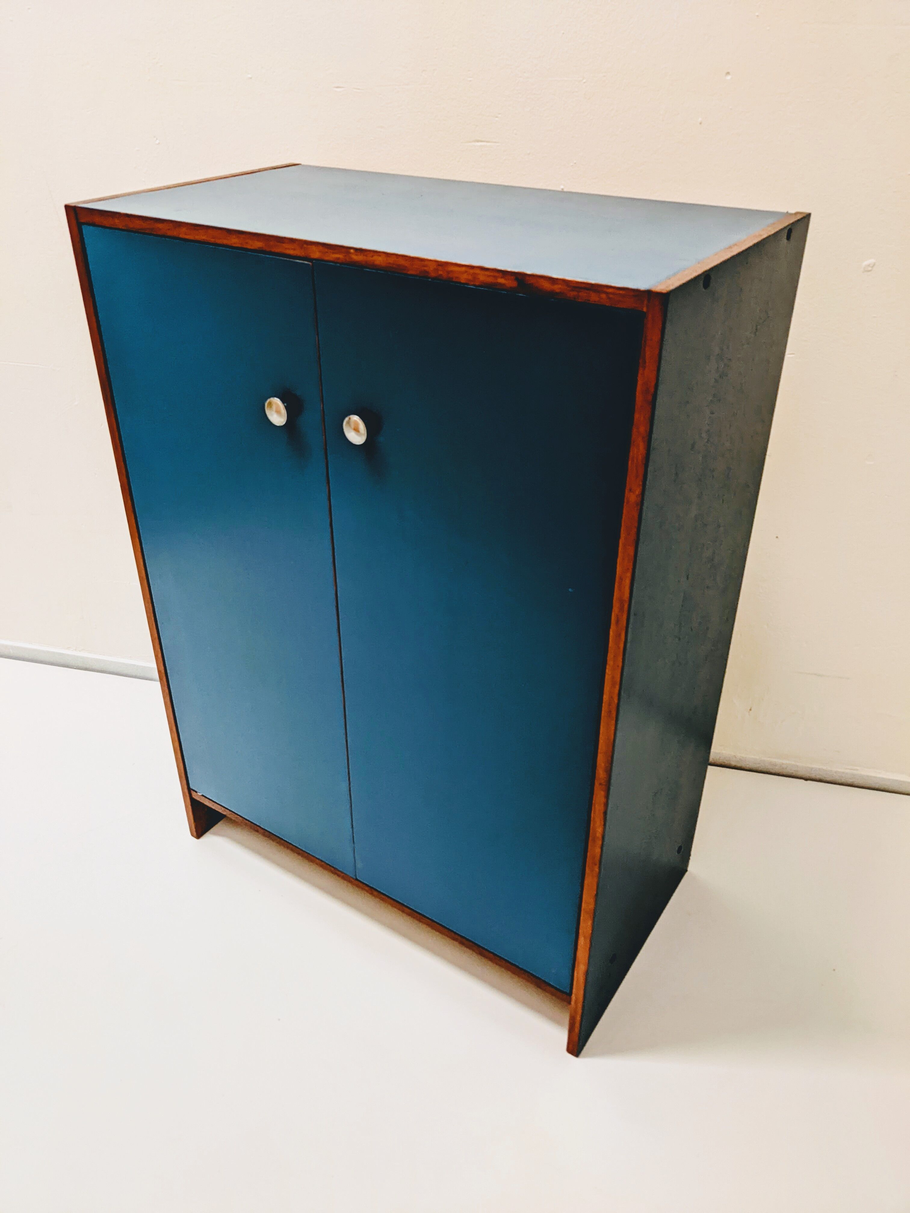 Vintage wooden shoe cabinet