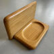 Wall-mounted wooden soap dish