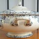 Porcelain soup pot iron earth H. Boulenger model Floréal