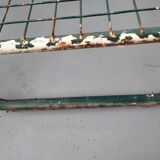 Pair of metal deckchairs