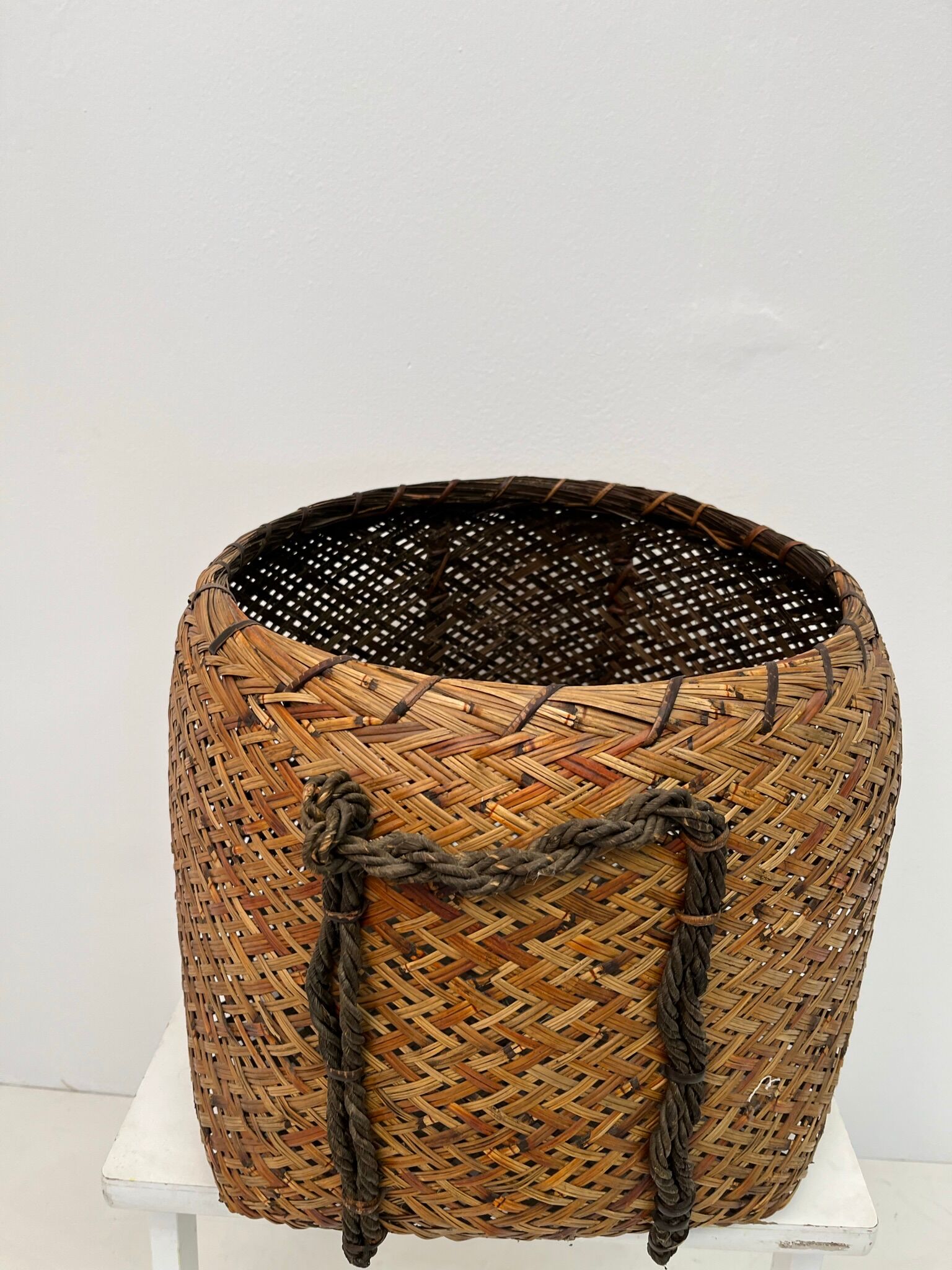 Vintage handcrafted basket