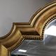 Old mirror Louis xvi style gilded wood stucco xixeme