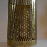 Postmodernist perforated brass wastepaper basket 1980 Memphis