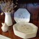 Set of 6 flat plates Tiffany Boutique Italy