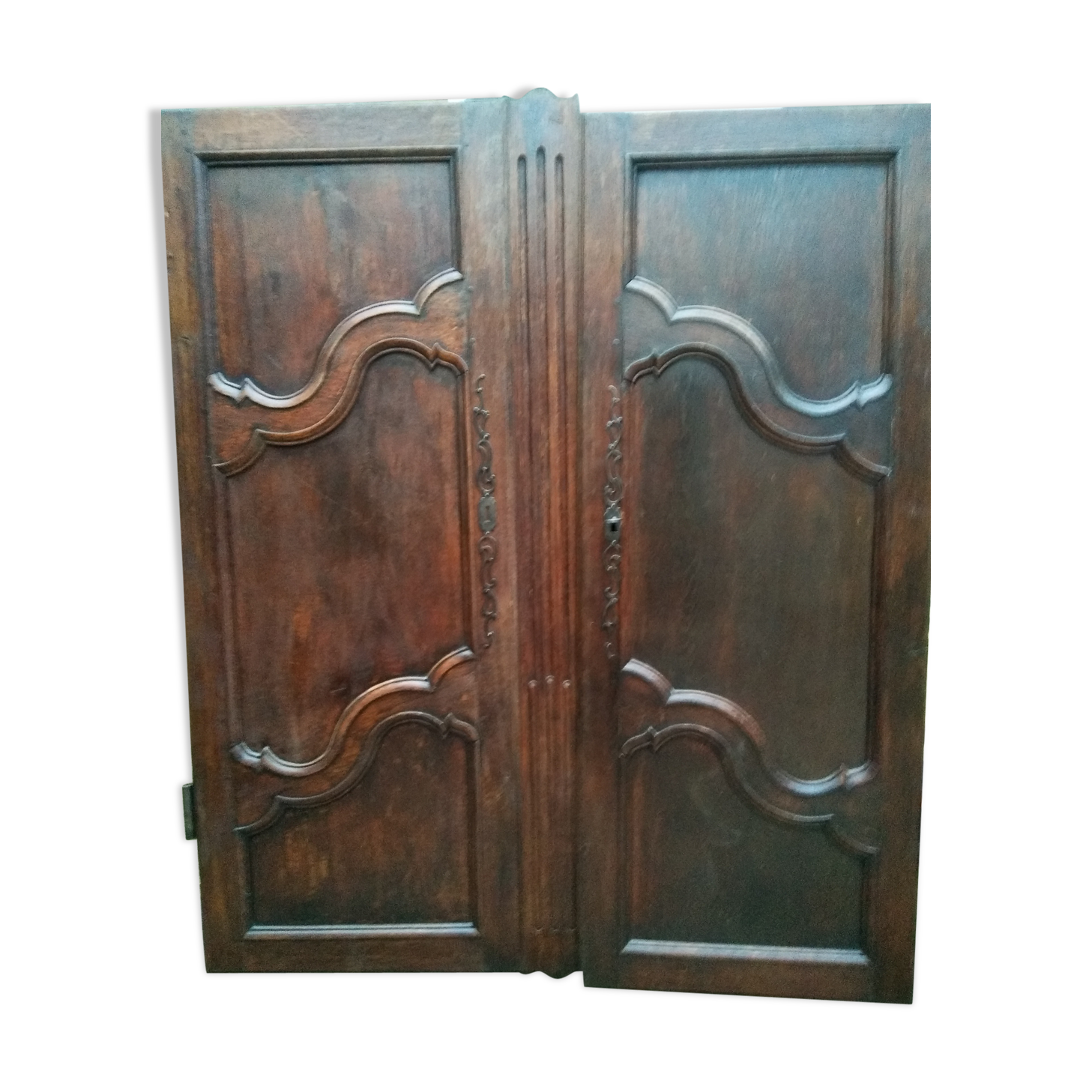 Pair of antique cabinet doors