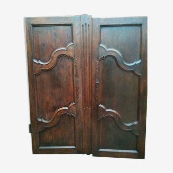 Paire de portes d'armoire anciennes