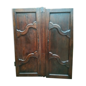 Paire de portes d'armoire anciennes