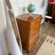 Vintage honey oak chest of drawers – Compass legs