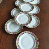 11 assiettes à dessert Raynaud vintage