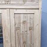 Beautiful Art Nouveau wardrobe with mirror