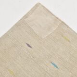 Beige & Cream Polka Dot Pattern Kilim Rug, 164x225Cm