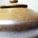 Vintage Japanese-style teapot from the 70s-90s, handmade brown stoneware, signed Pichon