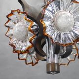 1970s Chandelier with Murano Glass Shades,Italy