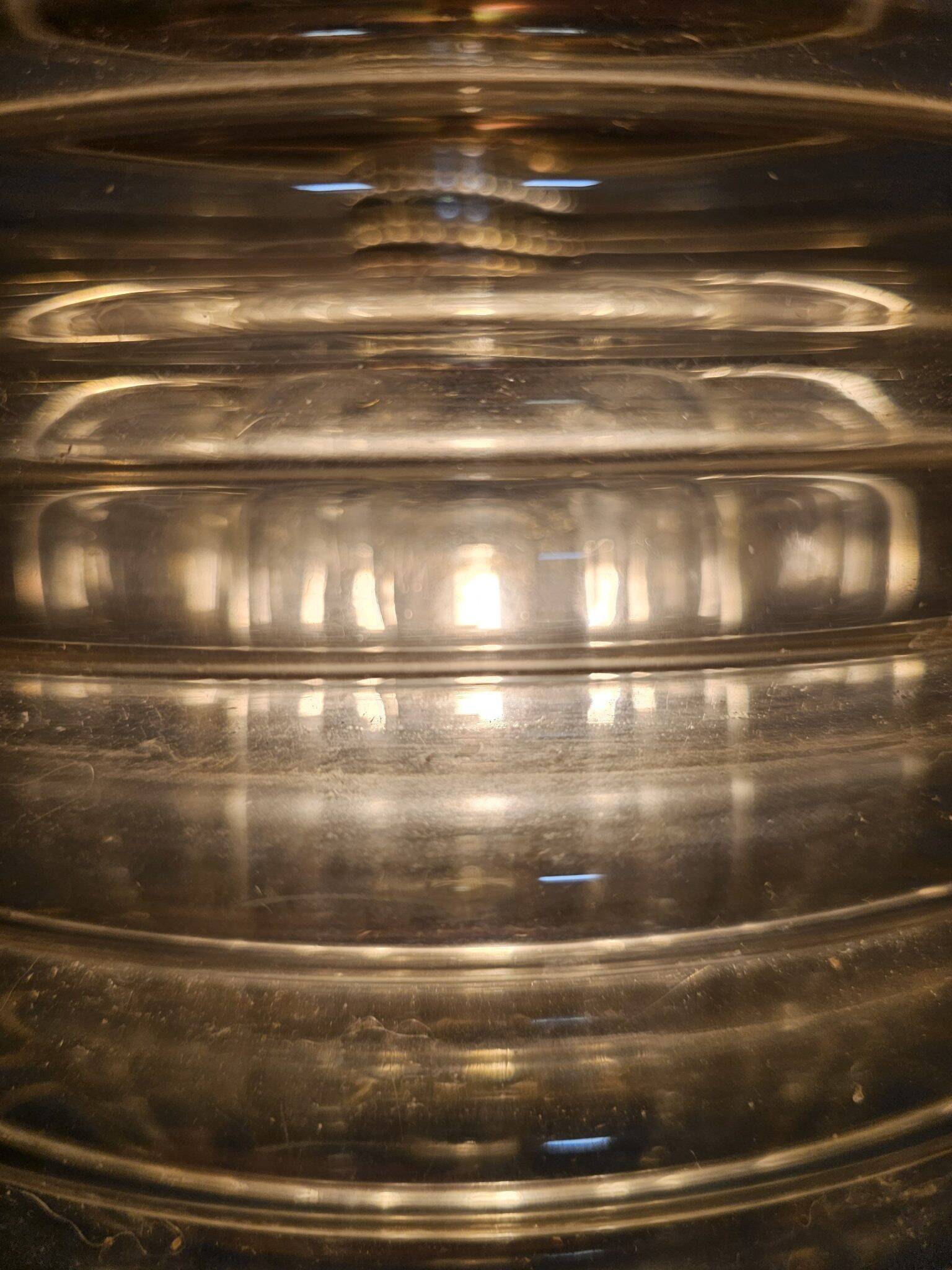 Pendant glass lamp by Peill & Putzler 1970s
