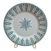 Deep plate Terre de fer Gien model Annam antique